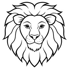 lion head vector