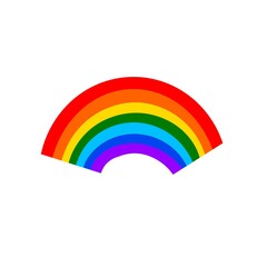 beautiful seven-color bright rainbow