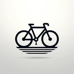 Sophisticated Minimalist Bicycle Logo for Cycling Shops and Eco-Friendly Brands