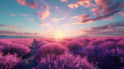 Person Standing in Lavender Field