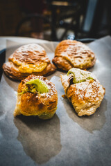 Italian pastries in a traditional bakery