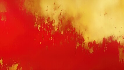 Fototapeta premium Abstract gold and Red painting background, brush texture, gold texture
