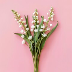 lilies of the valley flowers background.