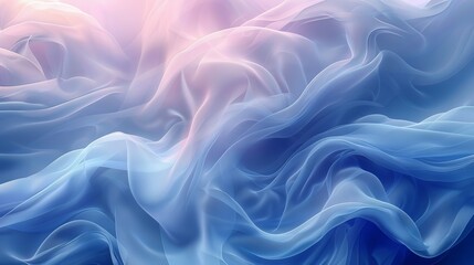 Obraz premium Abstract Background with Blue Silky Waves