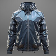 Sleek and Innovative Futuristic Rain Jacket with Advanced Weather Protection and Cutting Edge Technology