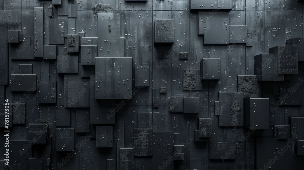 Aufkleber representation of a technological futuristic
