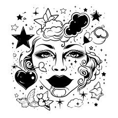 vector, flower, floral, design, illustration, art, pattern, element, decoration, nature, ornament, tattoo, butterfly, black, grunge, heart, skull, set, card, swirl, vintage, plant, silhouette, spring,