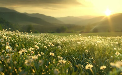 Obraz premium Beautiful spring and summer natural landscape 