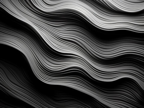 Long exposure captures abstract black and white patterns in composite image