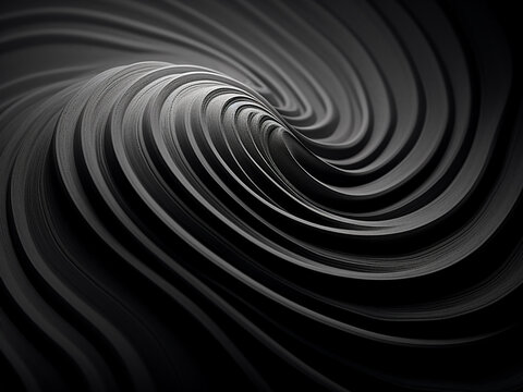 Experience the intricate textures of abstract black and white patterns captured in long exposure