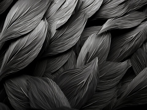 Composite image features abstract black and white patterns in long exposure