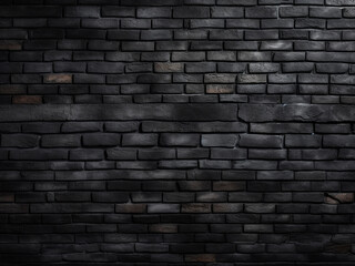 Black brick wall serves as both texture and background