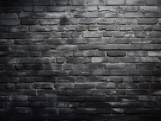 A black brick wall offers texture and background