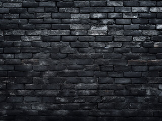 Texture and background merge in the black brick wall design