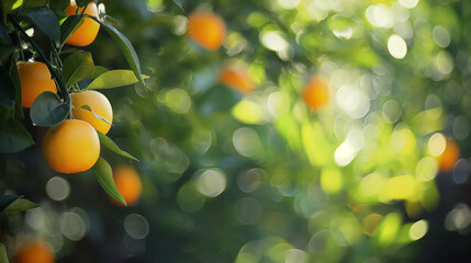 Zbliżenie na krzew z pięknymi owocami pomarańczy