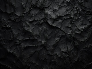 Rough matte black plastic exhibits a coarse texture