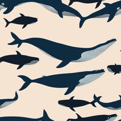 Obraz premium blue whales