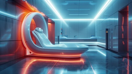 Fototapeta premium a futuristic health technology, medical technology