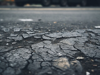 Obraz premium Halftone overlay adds grit to carefully crafted asphalt road texture