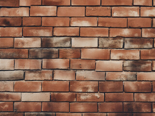 Fototapeta premium Ceramic brick tiles compose seamless brick wall