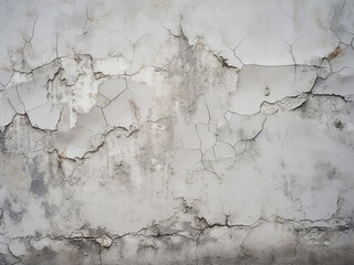 Obraz premium Cemented wall with cracks serves as an intriguing background