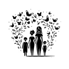 stick family svg bundle, stick family clipart, stick family cut files, huge pack of stick figure svg, svg files for cricut, family svg png bundle, family clipart, fathers day svg, father and children 