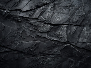 Slate stone texture creating an abstract dark grey-black background