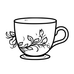 cup, coffee, white, isolated, drink, mug, saucer, empty, tea, cafe, beverage, espresso, breakfast, object, ceramic, plate, nobody, porcelain, coffee cup, single, china, dishware, ceramics, hot, cappuc