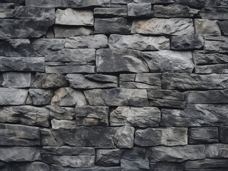 Texture of gray stone forms a grunge background for walls