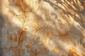 Shadows Dancing on a Textured Plaster Wall