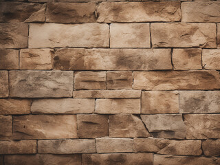 Textured sandstone enhancing the appeal of a grungy wall