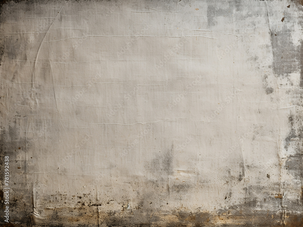 Poster abstract textured background on old canvas with white and gray patterns