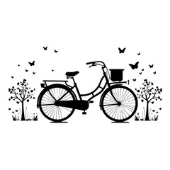 Obraz premium Bicycle SVG, Bike SVG, Bicycle Cut File, Bike Cut File, Bicycle Vector, Bike Vector, Bicycle Clipart, Bike Clipart, Cricut, Png, Silhouette, Mountain Bike Svg bundle, svg files for cricut, digital dow