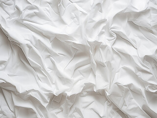 Crumpled white paper provides texture in a close-up shot