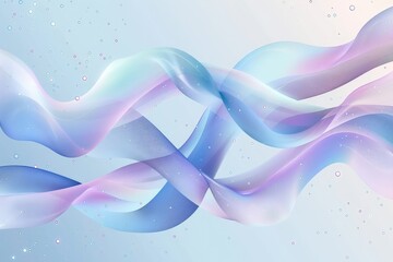 Light BLUE vector template with bent ribbons. Blurred geometric sample with gradient bubbles. A new texture for your ad, booklets, leaflets. - obrazy, fototapety, plakaty