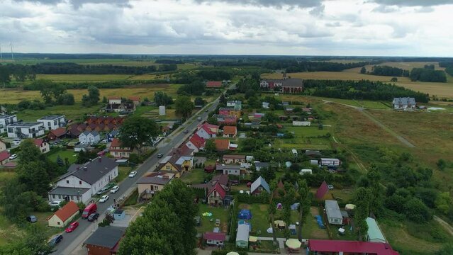 Beautiful Landscape Lukecin Piekny Krajobraz Aerial View Poland