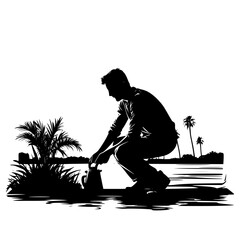 Gardening svg, Gardener svg, Garden svg, man, woman, Gardening SVG, Garden svg, Gardening svg, Flowers SVG, Nature svg, Trees svg, Plants svg, Garden tools svg, Love to garden svg, Yard, Garden Tools 