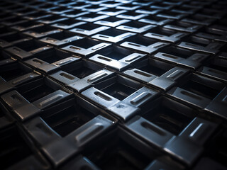Fototapeta premium Steel floor pattern serves as a textured background