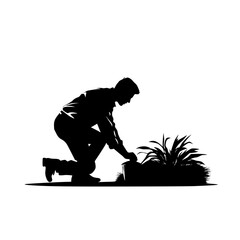 Obraz premium Gardening svg, Gardener svg, Garden svg, man, woman, Gardening SVG, Garden svg, Gardening svg, Flowers SVG, Nature svg, Trees svg, Plants svg, Garden tools svg, Love to garden svg, Yard, Garden Tools 