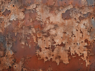 Seamless rust texture replicates the appearance of weathered metal, ideal for backgrounds