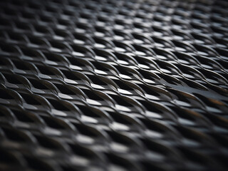 Steel plate creates an abstract backdrop