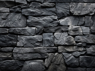 A black backdrop highlights the texture of a stone wall