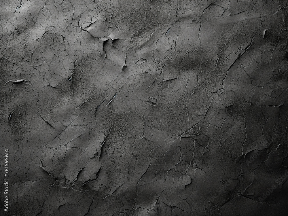 Poster close-up showcases stucco texture with dark brush patterns