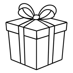 gift box isolated on white color vector
