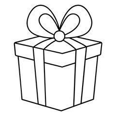 gift box isolated on the white color box