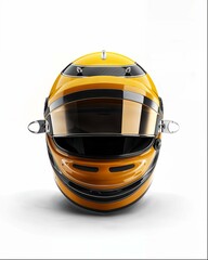 Fototapeta premium racing helmet on a white background isolated on white background 