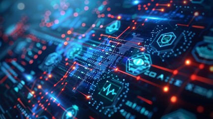 a futuristic health technology, medical technology