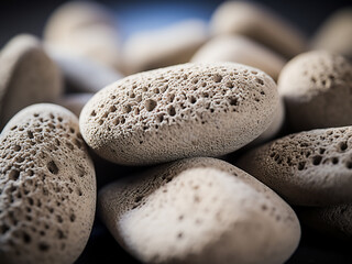 Pumice stone texture for foot care, emphasizing personal hygiene - obrazy, fototapety, plakaty