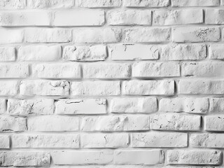 White brick wall pattern serves as background texture
