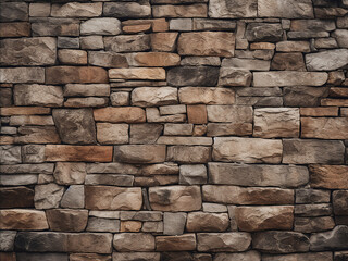 Obraz premium Wall texture providing insight into its construction details